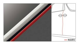 【純正】TOYOTA　ALPHARD　トヨタ　アルファード【GGH30W　GGH35W　AGH30W　AGH35W　AYH30W】　　ドアエッジプロテクター（樹脂製）【ブラック】[08174-00020-C0]