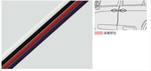 トヨタ純正用品 シエンタ 純正 FXE FKS ドアエッジプロテクター(樹脂製) ※2本入 ブラック 08174-00030-C0