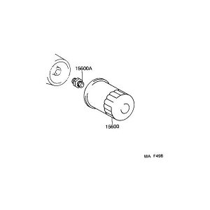 TOYOTA �g���^ ���� �I�C���t�B���^�[ OIL FILTER 15600-41010�@�V�i�ԁF90915-40002