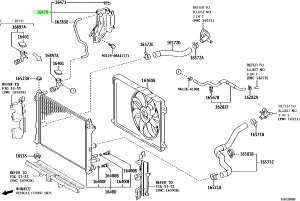 TOYOTA (g^) i RESERVE TANK ASSY RADIATORWG[^U[u ^NASSYi 16470-V1010