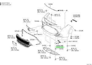 TOYOTA (g^) i COVER FOG LAMP LHtHOv Jo[ LHi 81482-12280