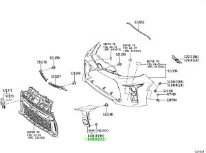 TOYOTA (g^) i COVER FOG LAMP LHtHOv Jo[ LHi 81482-52700
