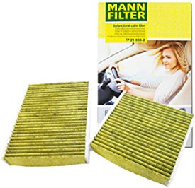 MANN　エアコンフィルター　高性能　(プジョー／207CC)　FP　21　000-2　フレシャスプラス　※2個1セット　(A7C5FW　A7C5F01　2007/06-)