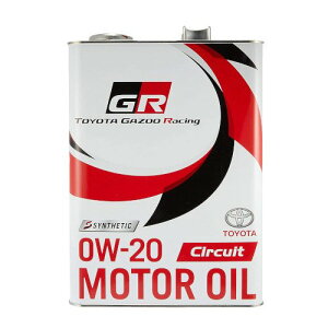 TOYOTA GAZOO Racing g^ GR MOTOR OIL Circuit 0W-20 4L GWIC 08880-12405