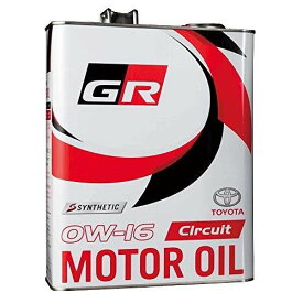 トヨタ純正 GR モーターオイル Circuit 0W-16 4L×1缶 TOYOTA GAZOO Racing 全合成 08880-13605