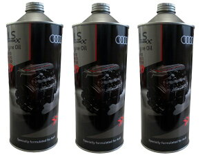 【お得な3本セット】アウディ純正エンジンオイル 0W-30 1L×3 J0AJD3F11