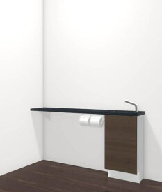 LIXILリクシルキャパシアAN-ACREAAKXAEX/FAJR（ベースキャビネット・奥行280mm・カウンター1445mm・自動水栓・手すり無）メーカー直送材のみ