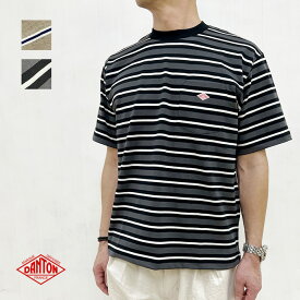 DANTON ダントン メンズ ボーダー 半袖 ポケット Tシャツ DT-C0198TCB (全2色) 2024SS メンズ トップス 新入荷 送料無料 あす楽