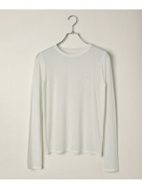 カシミヤシルクジャージプルオーバー A part by アパートバイ トップス カットソー・Tシャツ ホワイト ブラック【送料無料】[Rakuten Fashion]