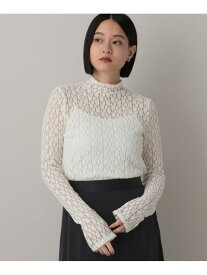 ハイネックレースカットプルオーバー_長袖 A part by アパートバイ トップス カットソー・Tシャツ ホワイト ブラック グリーン【送料無料】[Rakuten Fashion]