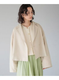 【SALE／40%OFF】ツィードライクショートジャケット apart by lowrys アパートバイローリーズ ジャケット・アウター テーラードジャケット・ブレザー ブラック ベージュ【RBA_E】【送料無料】[Rakuten Fashion]