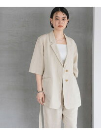 【SALE／60%OFF】レーヨンリネンシングルジャケット A part by アパートバイ ジャケット・アウター テーラードジャケット・ブレザー ブラック ベージュ【RBA_E】【送料無料】[Rakuten Fashion]
