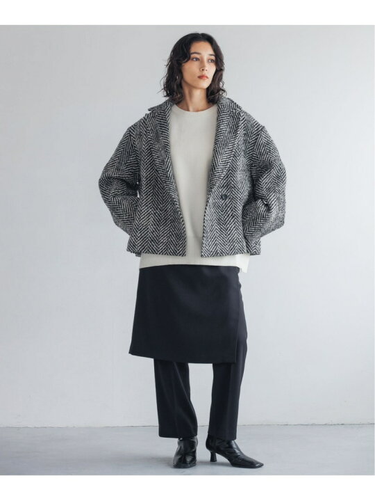 楽天市場】【SALE／40%OFF】ヘリンボーンモヘアコート apart by lowrys 