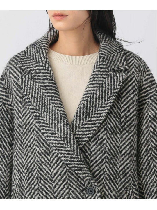 楽天市場】【SALE／40%OFF】ヘリンボーンモヘアコート apart by lowrys 