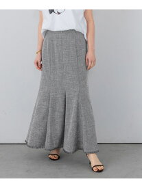 【SALE／50%OFF】マチツキフリンジスカート A part by アパートバイ スカート ロング・マキシスカート ベージュ ブラック【RBA_E】【送料無料】[Rakuten Fashion]