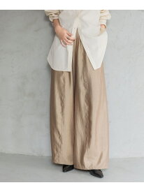 【あいか企画・TALLサイズ展開】サテンバルーンイージーパンツ A part by アパートバイ パンツ その他のパンツ ブラウン ベージュ【送料無料】[Rakuten Fashion]