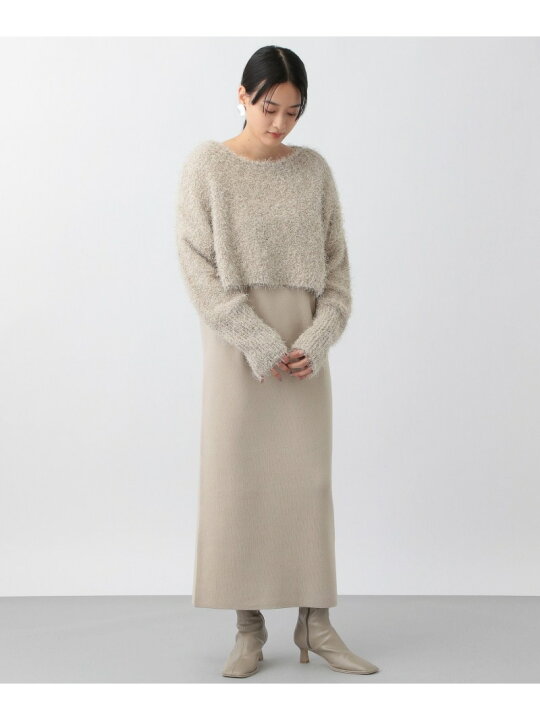 楽天市場】【SALE／46%OFF】(W)シャギー2PニットOP A part by アパート 