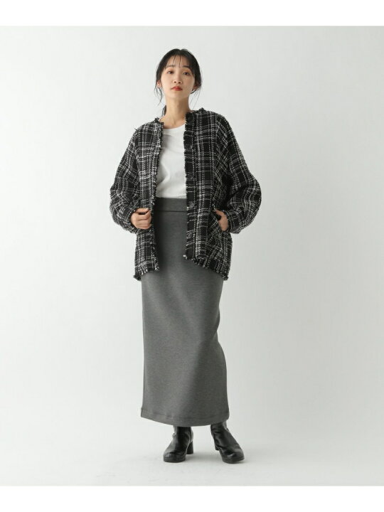 楽天市場】【SALE／35%OFF】(W)ノーカラーツイードJK apart by lowrys 