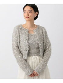 【SALE／53%OFF】キラキラニットアンサンブル A part by アパートバイ トップス ニット ベージュ ブラウン【RBA_E】【送料無料】[Rakuten Fashion]