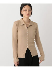 【SALE／42%OFF】【別注】miller パネルリブカーディガン A part by アパートバイ トップス カットソー・Tシャツ ベージュ グレー【RBA_E】【送料無料】[Rakuten Fashion]