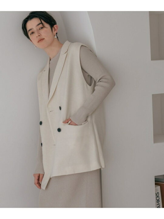 楽天市場】【SALE／34%OFF】(W)ツイードライクスリットVEST apart by 