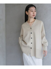 【WEB限定】スポンジニットBIGカーディガン A part by アパートバイ トップス ニット ブルー ホワイト ブラウン グレー【送料無料】[Rakuten Fashion]