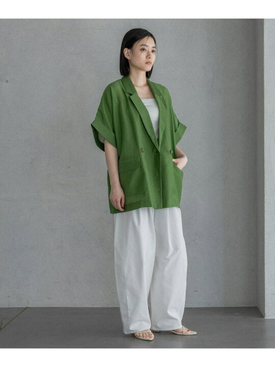 楽天市場】【SALE／50%OFF】アセテートリネン半袖ジャケット A part by 