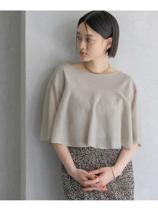 楽天市場】【SALE／50%OFF】フリルニット_5分袖 A part by アパート 
