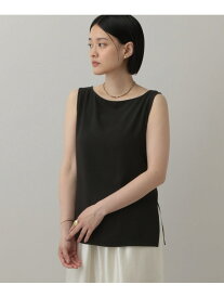 【SALE／50%OFF】ソフトジョーゼットノースリーブT A part by アパートバイ トップス カットソー・Tシャツ ブラック ベージュ グレー【RBA_E】【送料無料】[Rakuten Fashion]