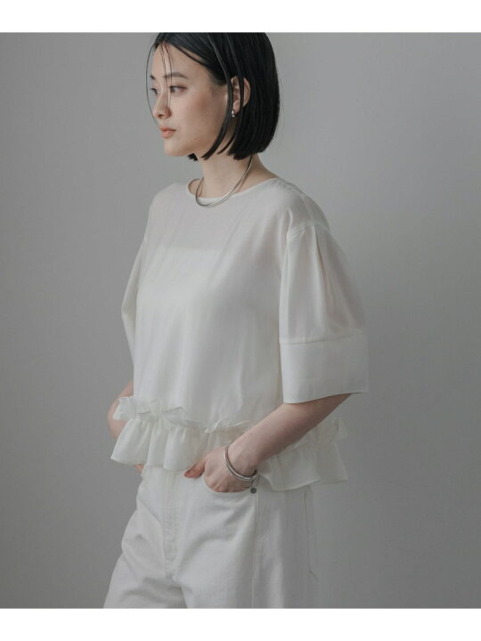 楽天市場】【SALE／40%OFF】【接触冷感】フリルヘムブラウス A part by 