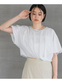 【SALE／50%OFF】バルーンカットTシャツ A part by アパートバイ トップス カットソー・Tシャツ ホワイト グレー【RBA_E】【送料無料】[Rakuten Fashion]
