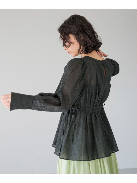 楽天市場】【SALE／52%OFF】リップルペプラムブラウス A part by 