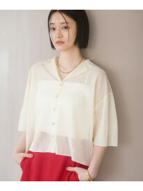 【SALE／50%OFF】シアーカイキンニットカーディガン A part by アパートバイ トップス カーディガン ブラウン オレンジ ベージュ【RBA_E】【送料無料】[Rakuten Fashion]