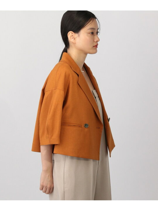 楽天市場】【SALE／46%OFF】リネンライクショートジャケット A part by 