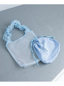 【SALE／60%OFF】【別注】miller_メッシュトート A part by アパートバイ バッグ トートバッグ ブラック ブルー【RBA_E】[Rakuten Fashion]