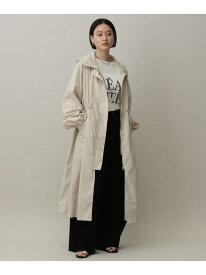 【SALE／50%OFF】ハッスイフードロングコート A part by アパートバイ ジャケット・アウター ブルゾン・ジャンパー ベージュ ブラック【RBA_E】【送料無料】[Rakuten Fashion]