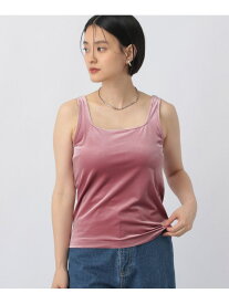 【SALE／50%OFF】ベロアタンク A part by アパートバイ トップス カットソー・Tシャツ ピンク ブラック ホワイト ブラウン【RBA_E】[Rakuten Fashion]