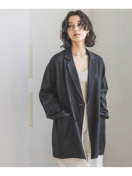 楽天市場】【SALE／29%OFF】フレンチリネンダブルテーラードジャケット 