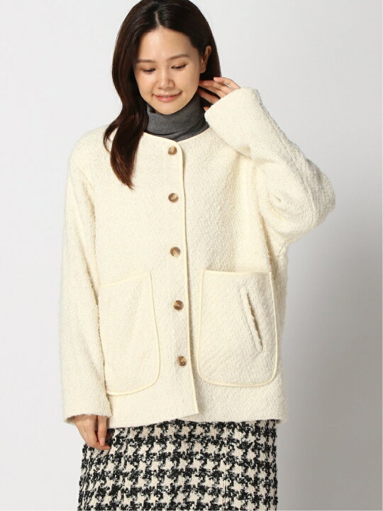 楽天市場】【SALE／39%OFF】ツイードノーカラージャケット A part by 