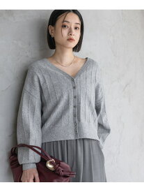 アイレットニットカーディガン A part by アパートバイ トップス ニット ホワイト グリーン ネイビー【送料無料】[Rakuten Fashion]