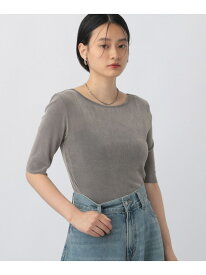 【SALE／30%OFF】ベロアプルオーバー_5分袖 A part by アパートバイ トップス カットソー・Tシャツ ワインレッド グレー ブラック ブルー【RBA_E】【送料無料】[Rakuten Fashion]