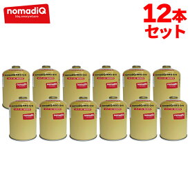 nomadiQ(ノマディック)アウトドア用レギュラーガス470G（OD缶）12本セット キャンプ ガス缶 燃料 ガスカートリッジ アウトドア バーベキュー【JIA承認アリ！】