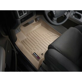 【WeatherTech/ウェザーテック正規輸入元】USトヨタ　タンドラ　クルーマックス（2007〜2011年）左ハンドル車 フロアマット/フロアライナー（フロント＆リア）（タン）