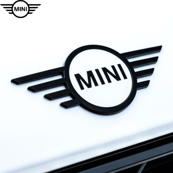 楽天市場】MINI純正 エンブレム (フロント) (ブラック&ナノクホワイト 