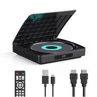 DVDプレーヤー HDMI/USB/イヤホン端子搭載 テレビ・プロジェクター接続可 コンパクト リモコン付 リージ…