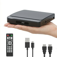 DVDプレーヤー CDプレーヤー HDMI対応　USB/イヤホン端子搭載 　テレビ・プロジェクター接続可 コンパク…