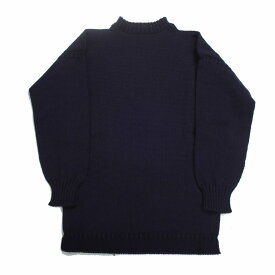 Guernsey Woollens ガンジーウーレンズ ガンジーセーター フィッシャーマンセーター ネイビー