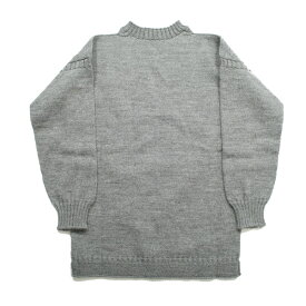 Guernsey Woollens ガンジーウーレンズ ガンジーセーター フィッシャーマンセーター グレー MidGray 38