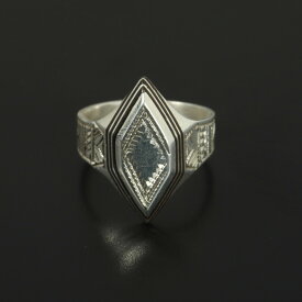 TOUAREG SILVER JEWELRY トゥアレグ シルバー ジュエリー POURE SILVER RING シルバーリング ひし形 シルバー