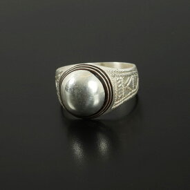 TOUAREG SILVER JEWELRY トゥアレグ シルバー ジュエリー POURE SILVER RING シルバーリング 丸2 シルバー